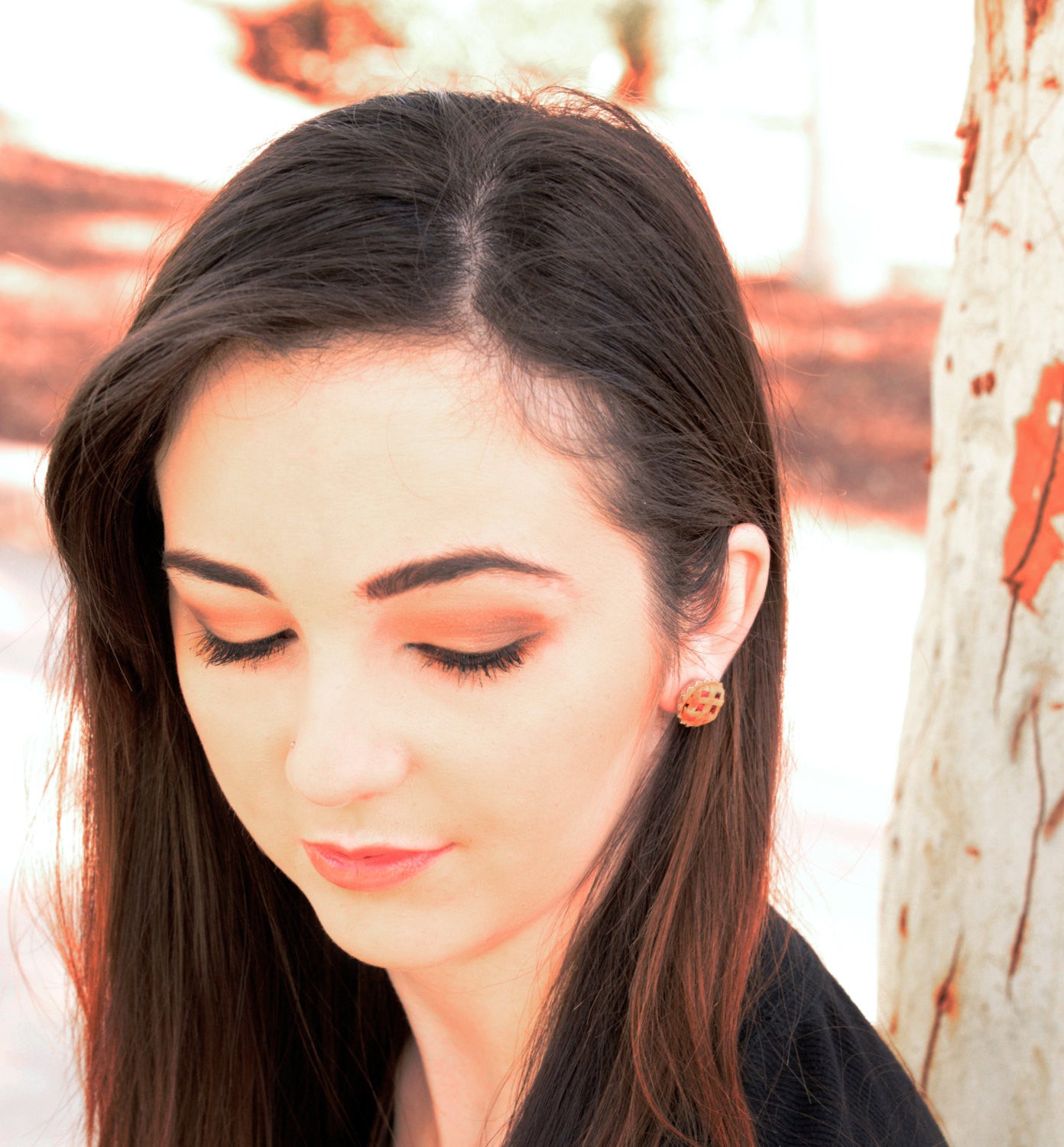 Old fashioned Cherry Pie earrings - Decadent Minis