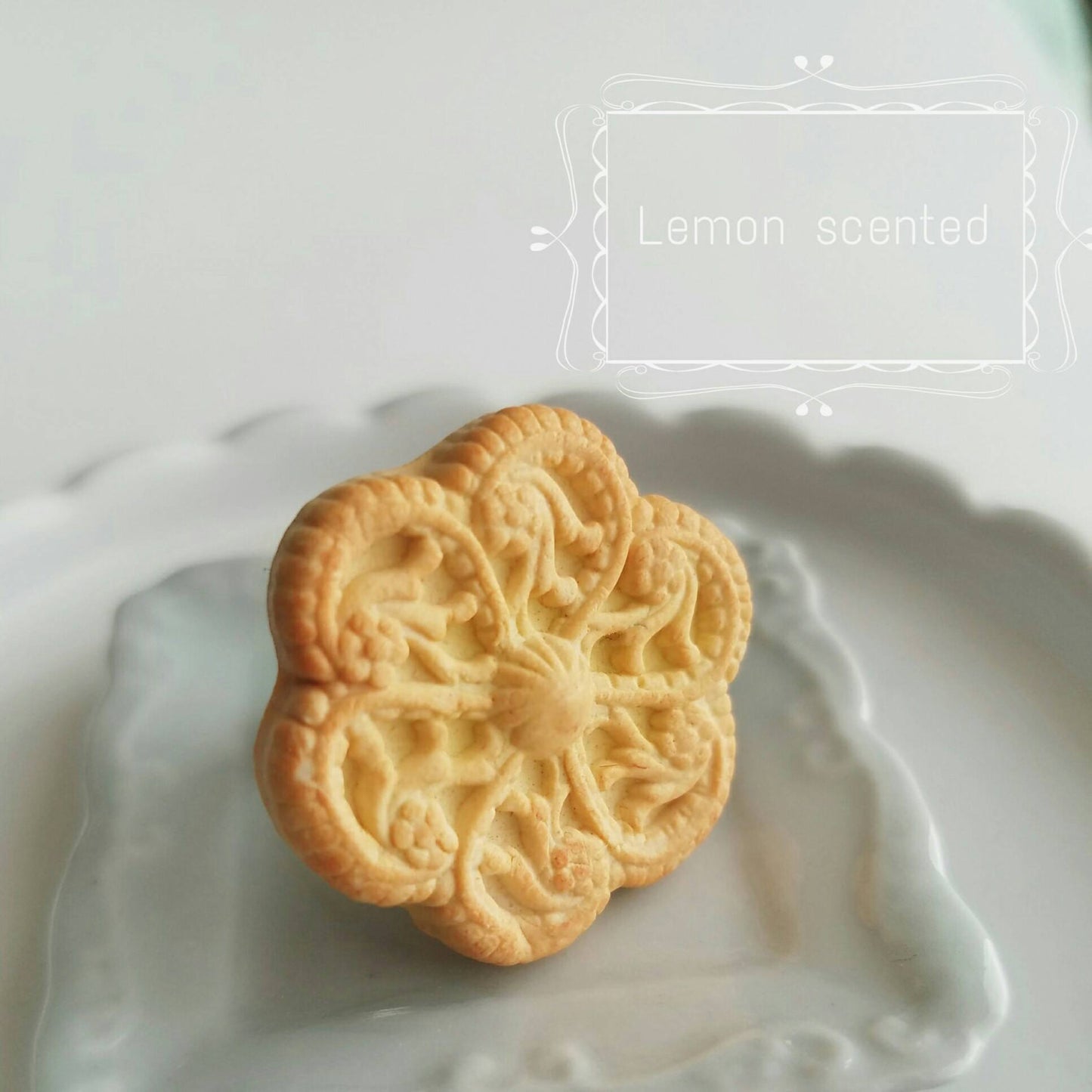 Scented Lemon Butter Cookie Ring Food Jewelry - Decadent Minis