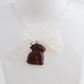 Scented Chocolate Easter Bunny Necklace Silver Plated - Decadent Minis