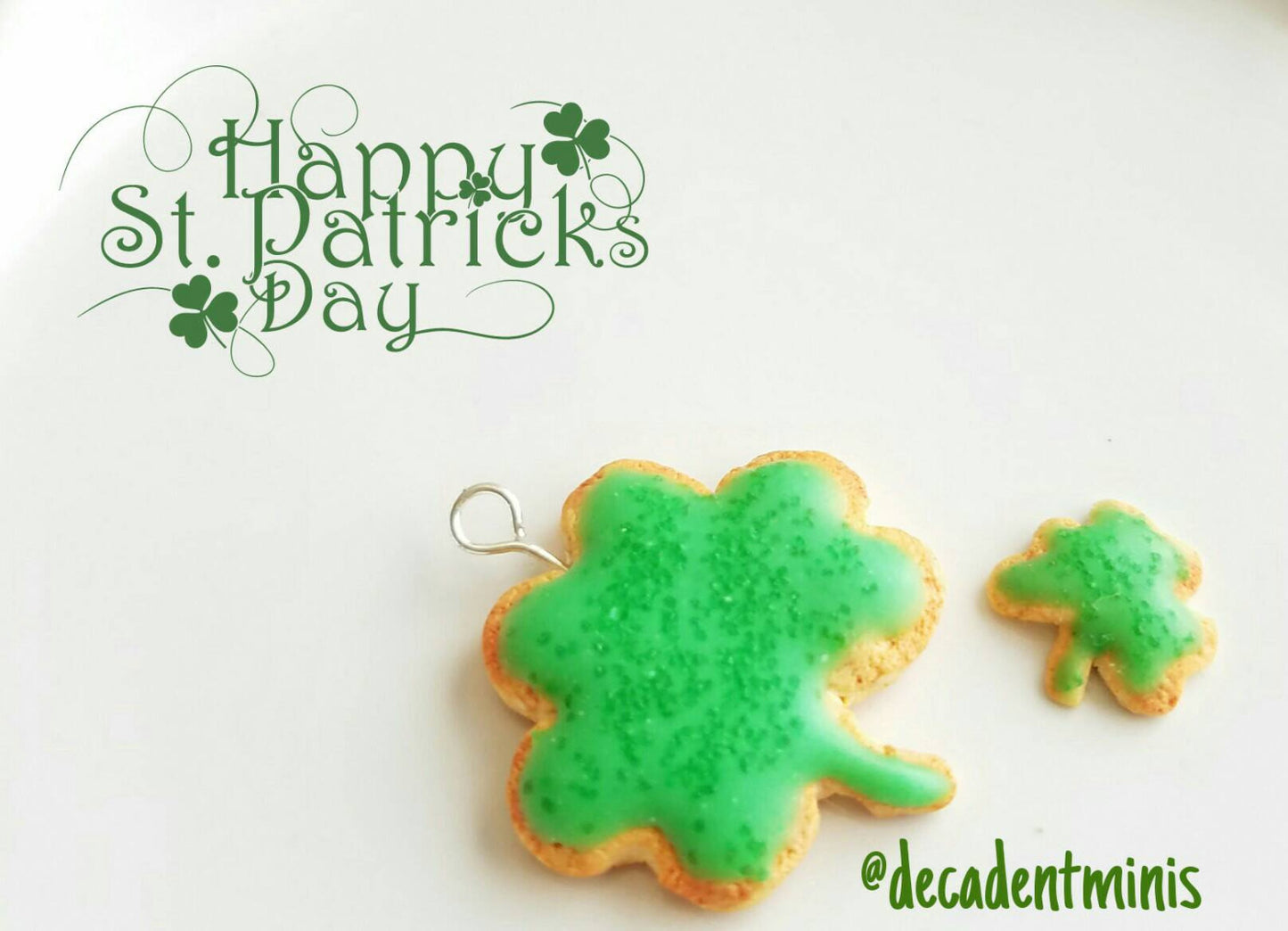 Scented Shamrock Sugar Cookie Charm-St. Patrick's Day - Decadent Minis