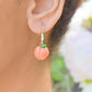 Scented Sugar Coated Georgia Peach Earrings - Decadent Minis