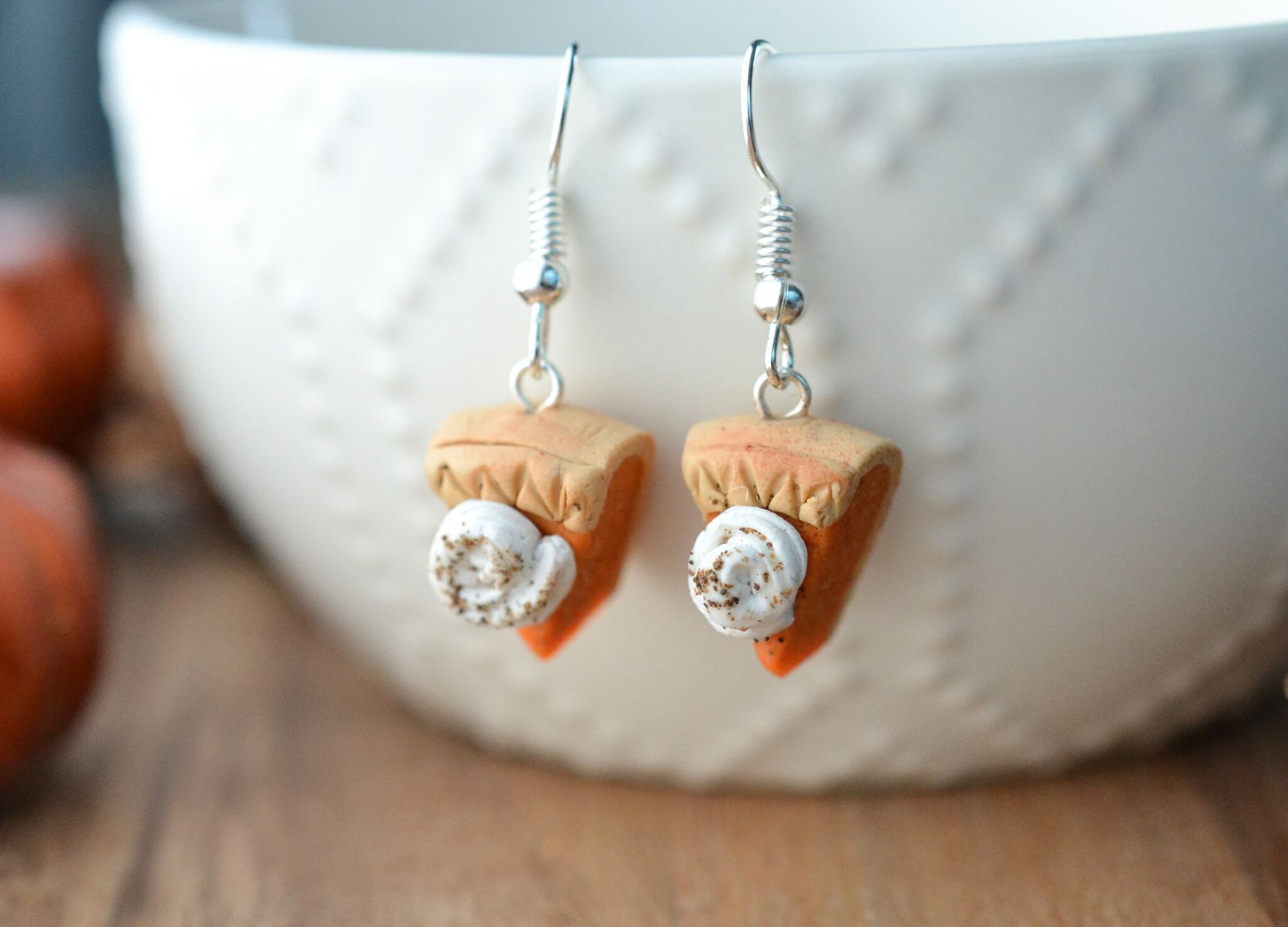 Scented Pumpkin Pie Earrings - Decadent Minis