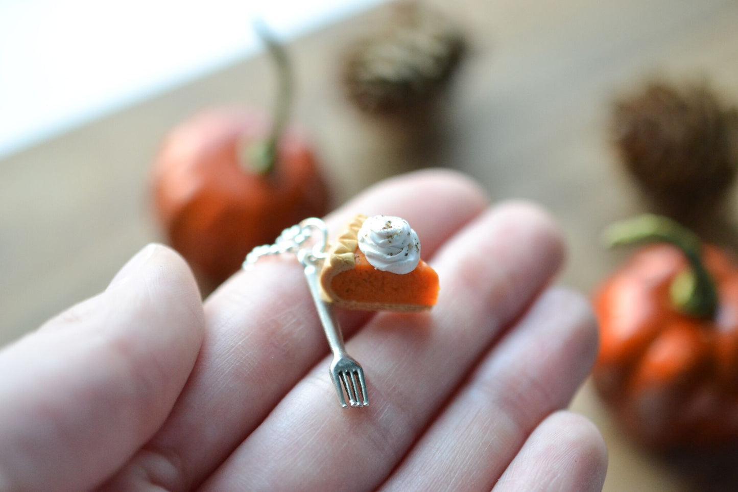 Scented Pumpkin Pie Necklace - Decadent Minis