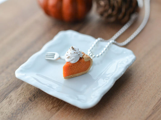Scented Pumpkin Pie Necklace - Decadent Minis