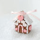 Scented Mini Gingerbread House Charm Ornament-Pink - Decadent Minis