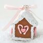 Scented Mini Gingerbread House Charm Ornament-Pink - Decadent Minis